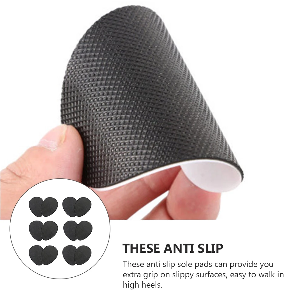 

40pcs Anti slip Sole Pads Rubber Non skid Stickers Half Sole Noise Reduction Wear resistant Shoe Protectors Foot Care Tools