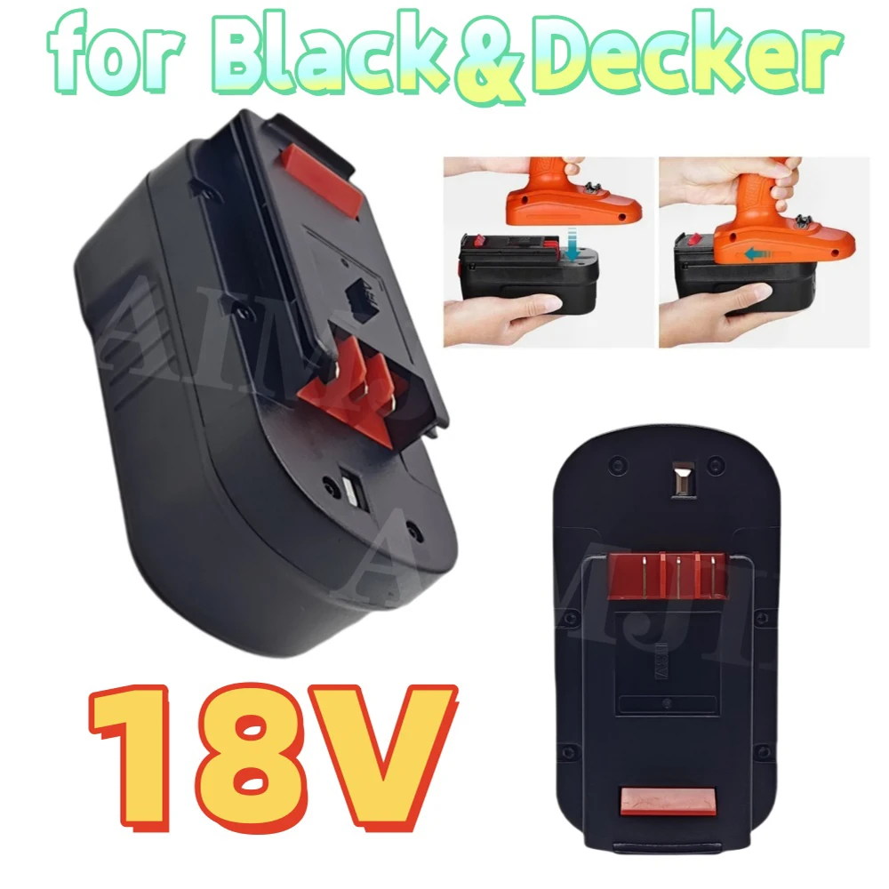 

Rechargeable Battery 18V for Black&Decker 6000mAh Power Tool A18 A1718 A18NH HPB18 HPB18-OPE FS1800CS FS1800D FS1800D-2
