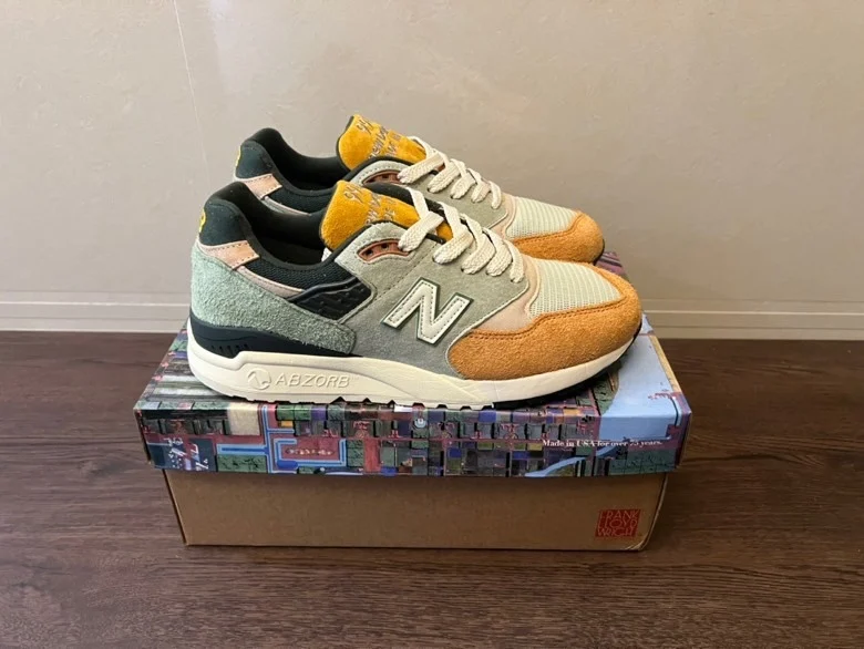 NewBalance Men/Women NB998 USA Made Vintage Walking Shoes Athletic Retro Suede Unisex Wearable Comfort Jogging Outdoor Sneakers