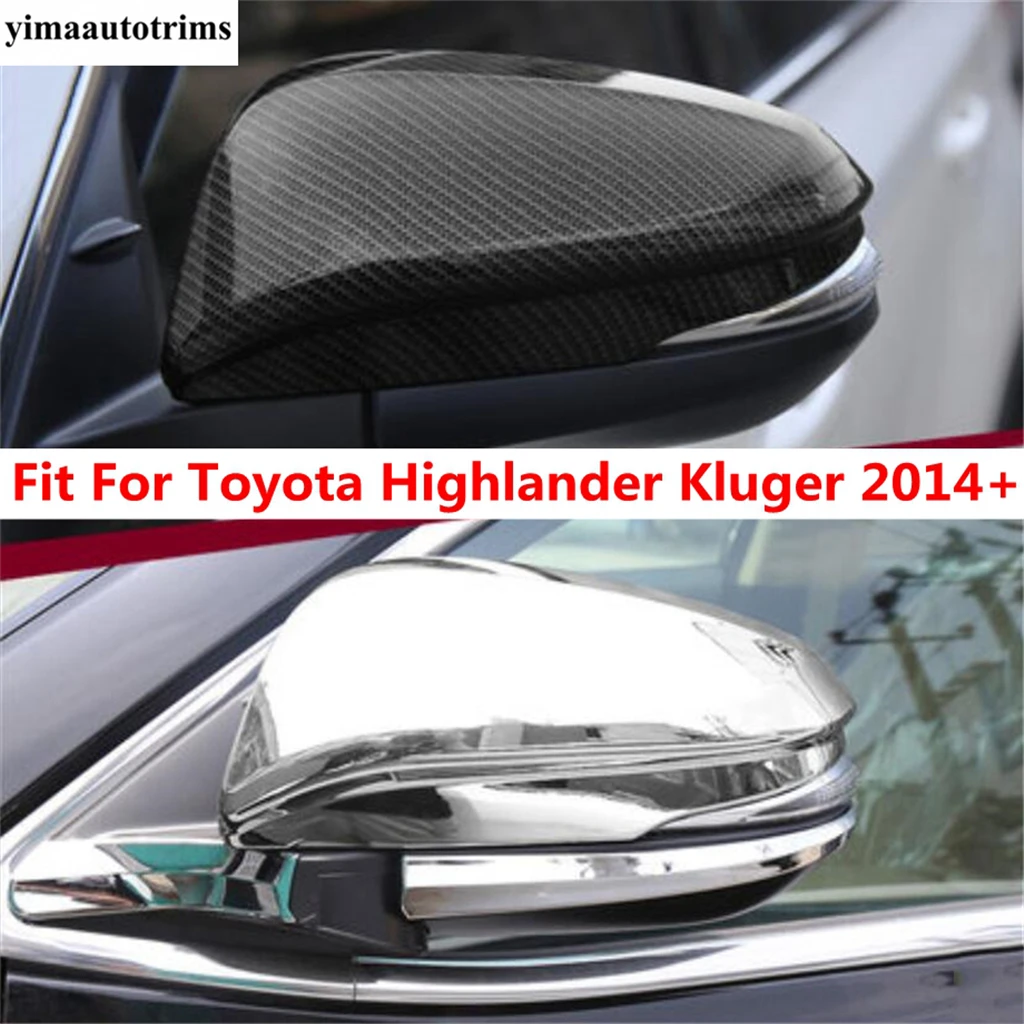 

Door Rearview Mirror Shell Cap Decoration Protection Cover Trim For Toyota Highlander Kluger 2014 - 2019 Accessories Exterior