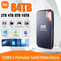 Xiaomi High Speed External Hard Drive 128TB 64TB Hard Disk Mijia Portable SSD USB 3.1 Type-C Interface Storage Device for Laptop