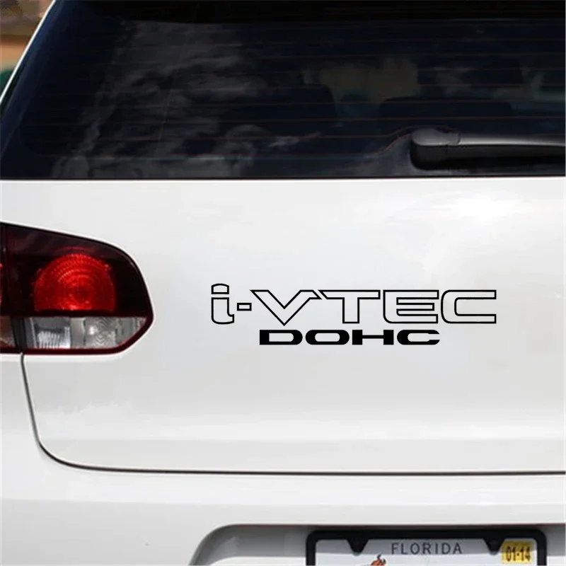 I-vtec Dohc المجسم النفط بقعة Chome الزجاج الأمامي ملصق ل JDM Mugen ملصق مائي سيارة دراجة نارية اكسسوارات شارات الفينيل