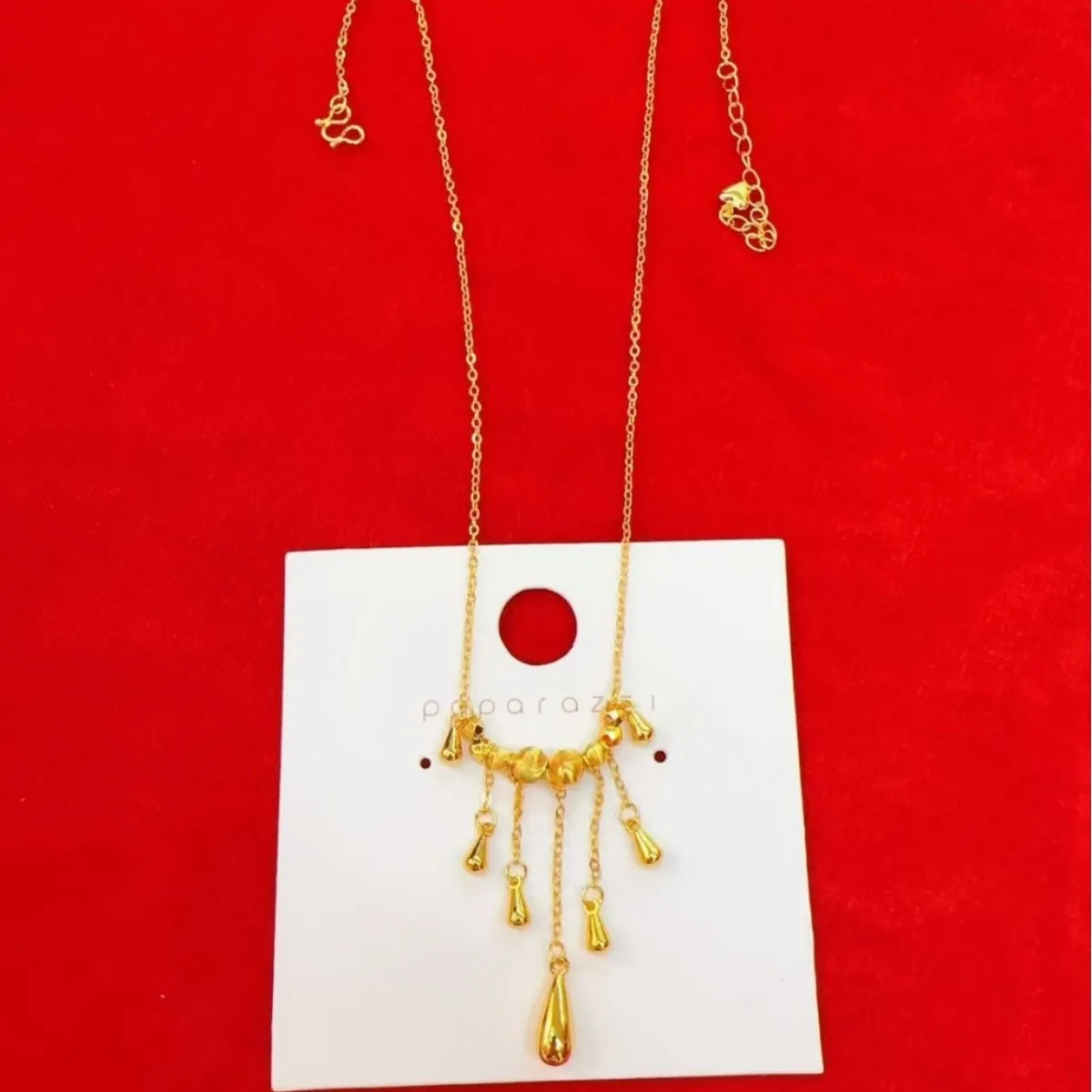 Tasseled Teardrop Glam: AU999 24K Gold for Women | Polished Drops & Fringed Details Create Dynamic, Luxurious Sparkle