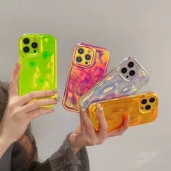 Luxury Fluorescence Phone Case Soft Back Cover For iPhone 16 15 14 13 12 11 Pro Max