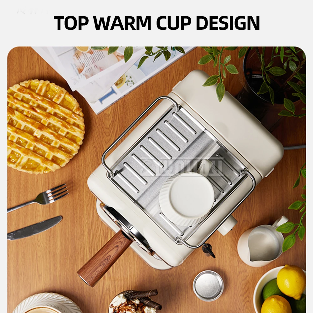 15Bar Coffee Maker Espumador Leche Cafeteira Italiana Stainless Steel Espresso Maker Milk Frother Steam Cappuccino Latte Machine