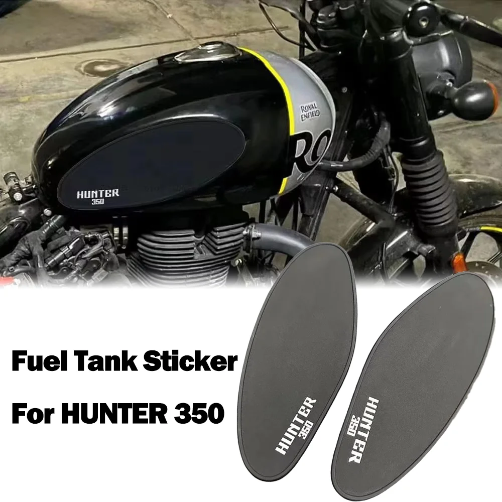 

For HUNTER 350 Motorcycle Gas Fuel Tank Rubber Sticker Protector Knee Tank Pad Decal