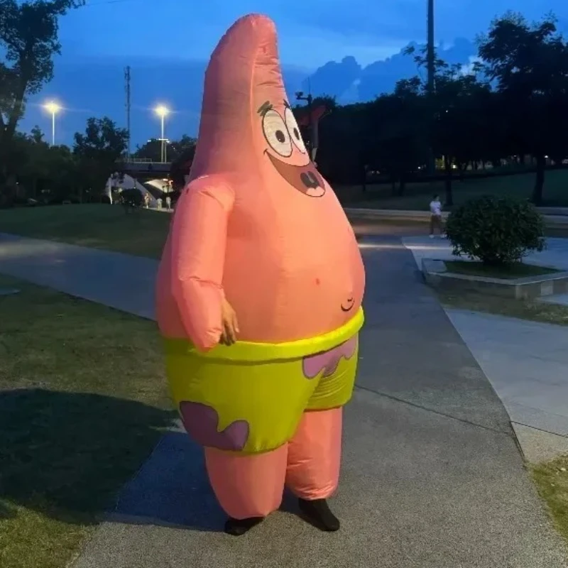 

Надувной костюм звезды Патрика, Губка Боб, квадратные штаны, косплей, надувной наряд, Хэллоуин, аниме, тематическая вечеринка, карнавальный надувной комплект