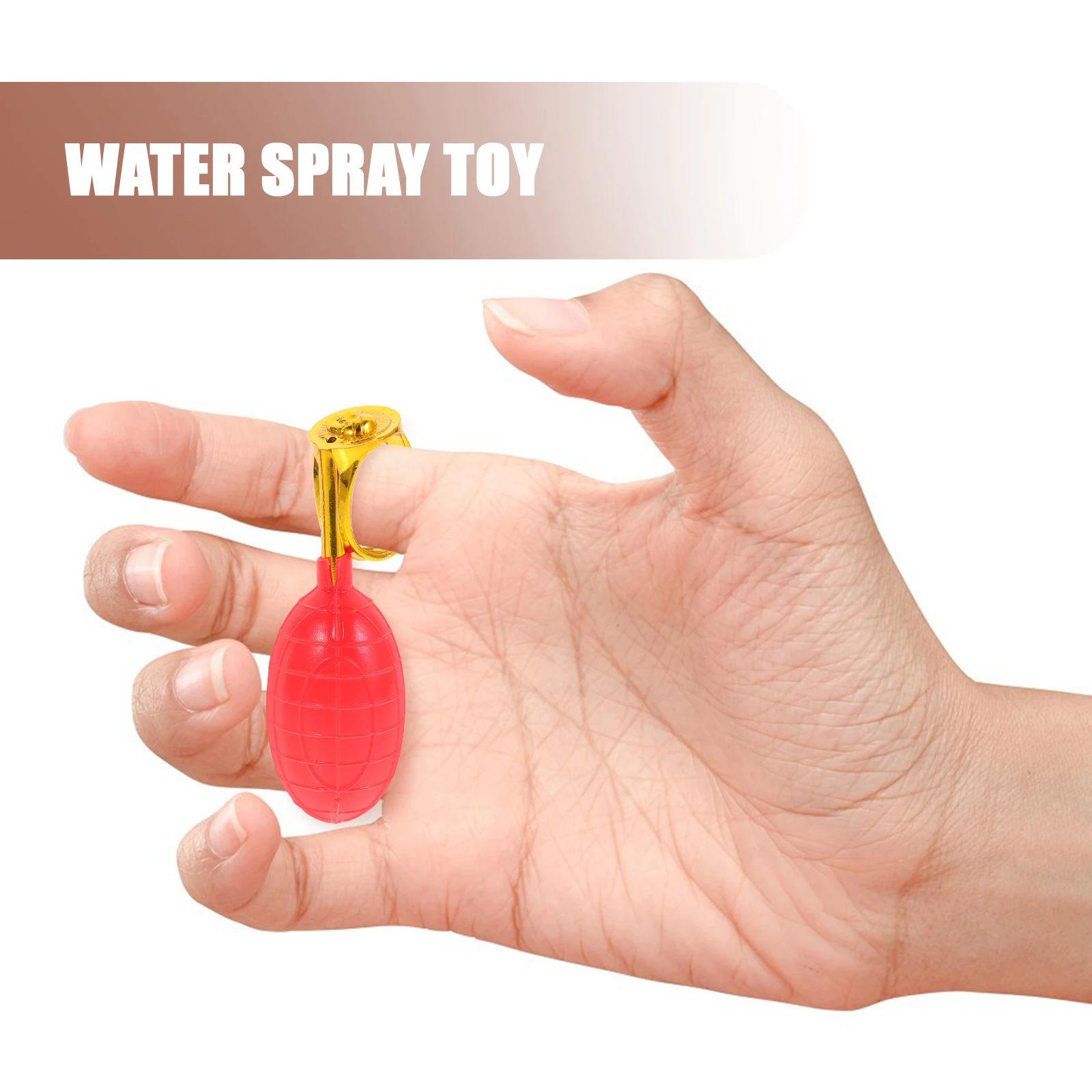 6Pcs Wasser Spray Ring Streich Requisiten Kreative Lustige Party Gefälligkeiten Aprilscherz Bühne Leistung Trick Wasser Spray Ring
