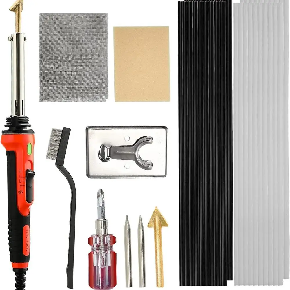 Car Plastic Repairing Device Smoothing Head Welder Iron For Bumper Interior Crack Restoration Thermal Welding Equipment