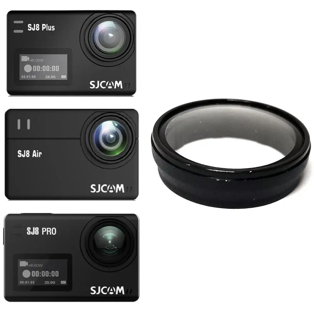 UV Filter Cover Lens Protective Optical Glass Lente Cover Filters For SJCAM SJ8 sj8Plus SJ8Pro SJ8Air Camera Accessories