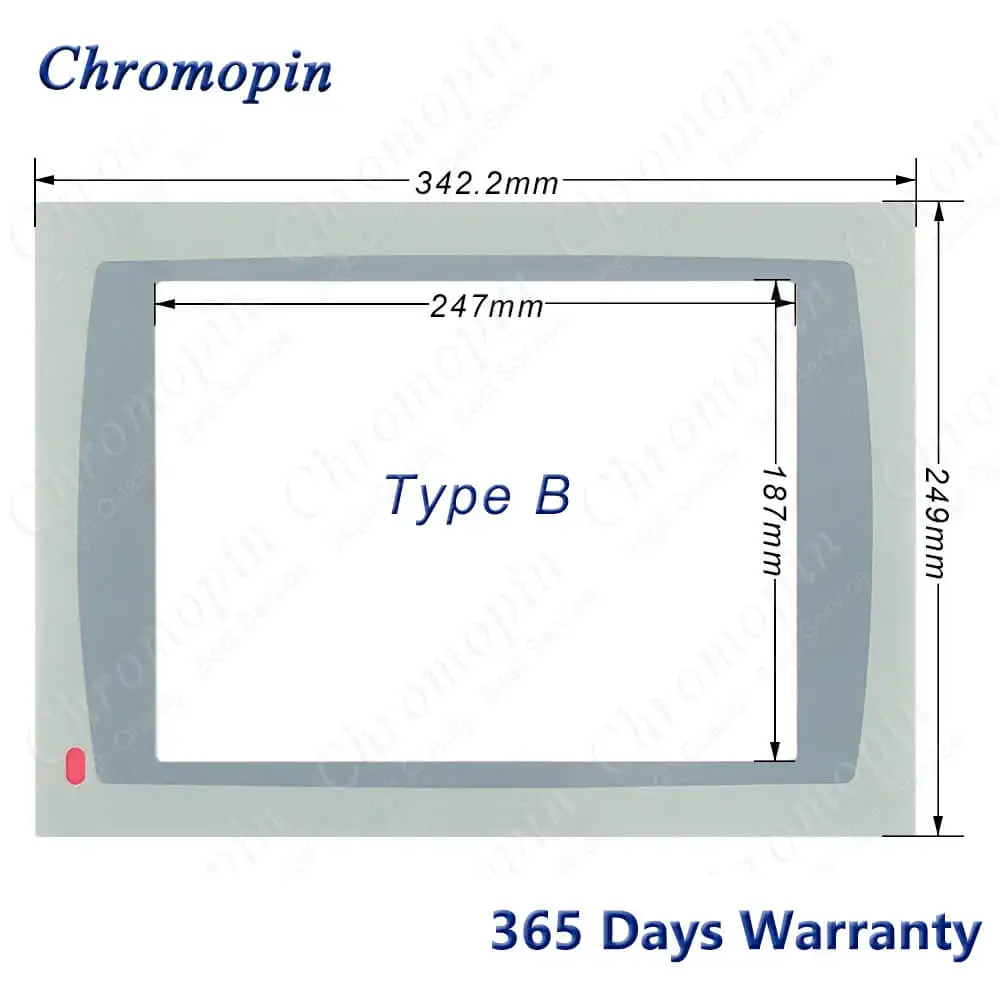 Imagem -04 - Capa Frontal para ab 2711p-t12c1d2 2711p-t12c10d2 2711p-t12c1d6 2711p-t12c10d6 2711p-rbt12 2711p-rdt12c d Tela Sensível ao Toque e Sobreposição