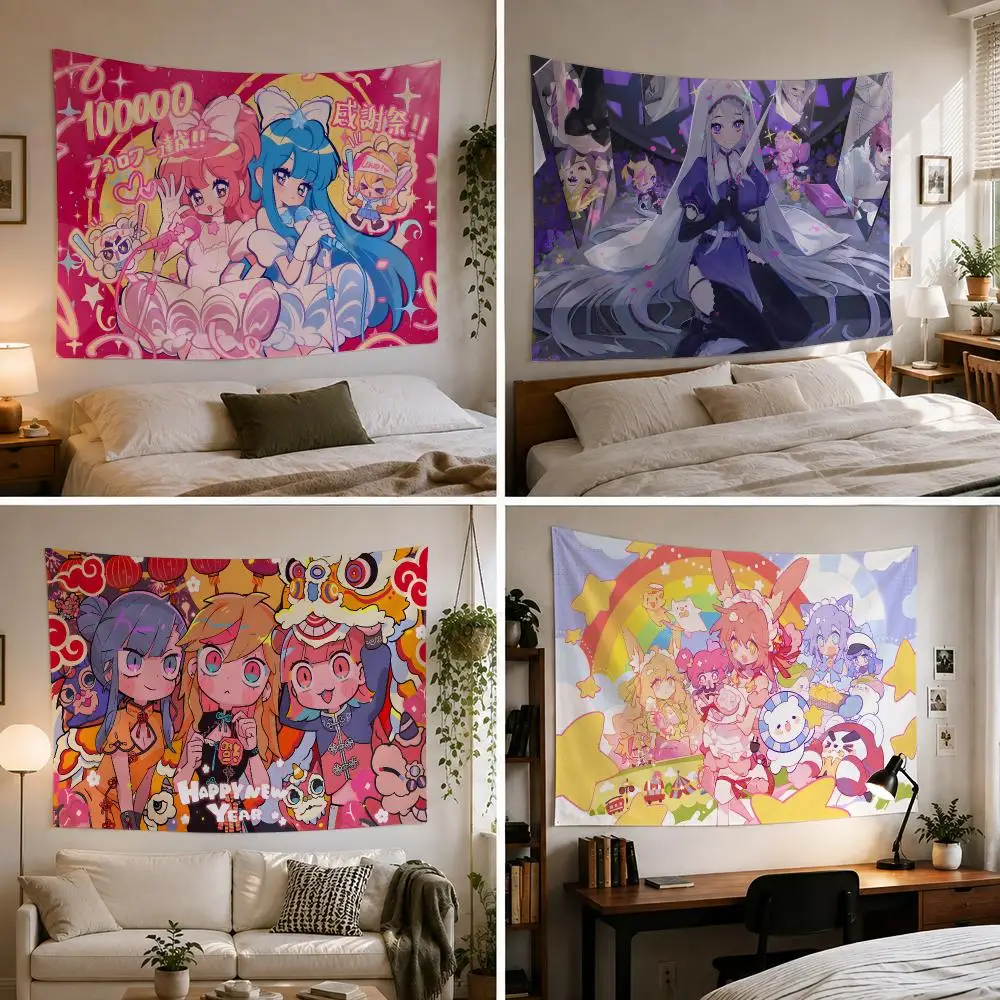 M-Muse D-Dash Tapestry Custom Living Bedroom Party Dormitory Interior Wall Bohemian Decoration Attached Clip