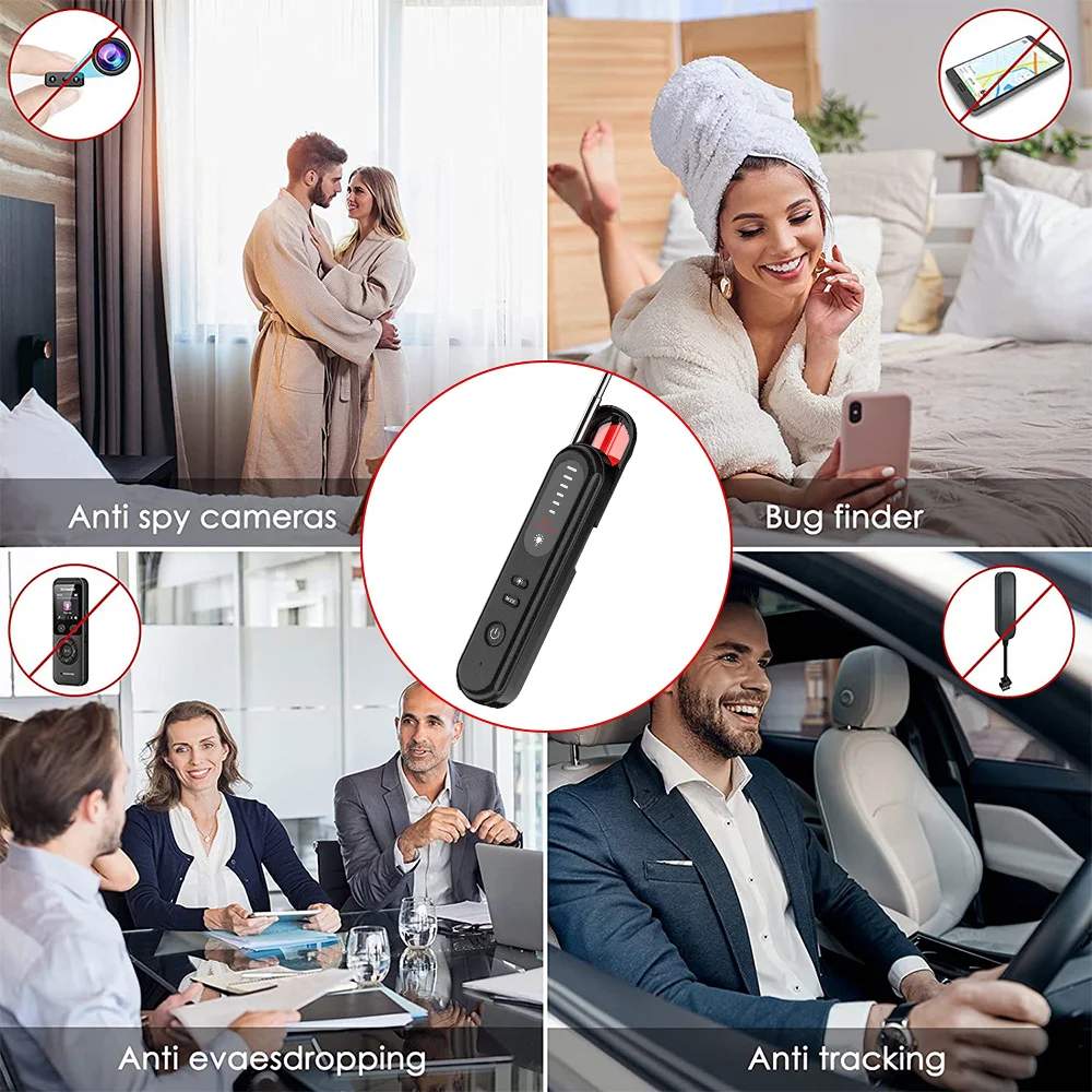 New T01 Camera Detectors Portable Pen Shape Anti Camera High Sensitivity Anti-recording Signal Detection RF Hotel Detector