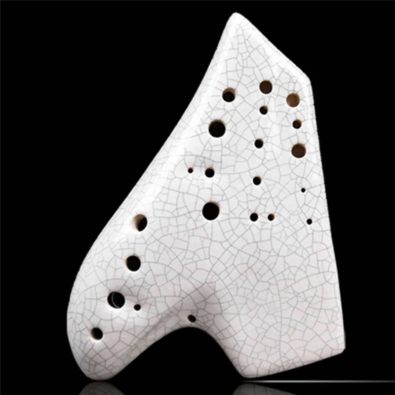 

A06F-White Triple Ocarina Music Instrument Alto Tone C Legend Ocarinas Professional Musical Instrumentation Flute Accessories