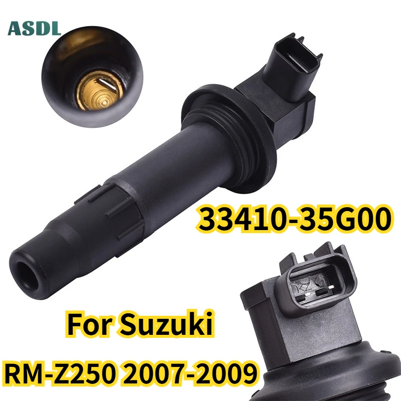 33410-35G00 Motorcycle Ignition Coil Spark Plug Caps Replace For Suzuki RM-Z250 2007 2008 2009 RMZ250 RM Z250 Motorcycle Parts