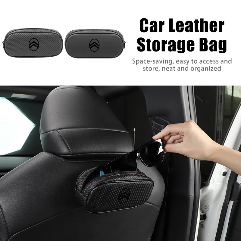 Universal Car Glasses Holder Case Organizer Storage Box Accessories For Citroen C4 C3 C5 C1 C2 VTS Berlingo Celysee Xsara