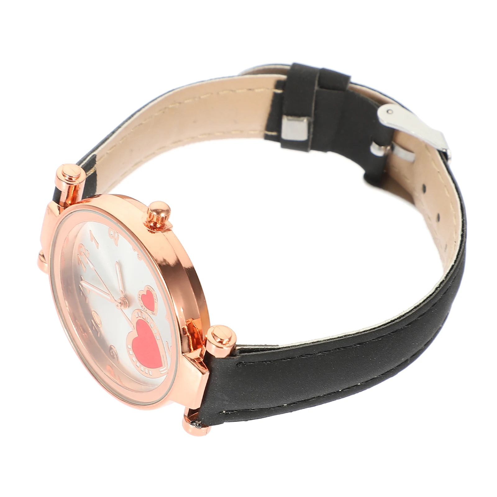

Children's Quartz Watch Girls Women Wrist Rose for Black Small Watches Lady Women's