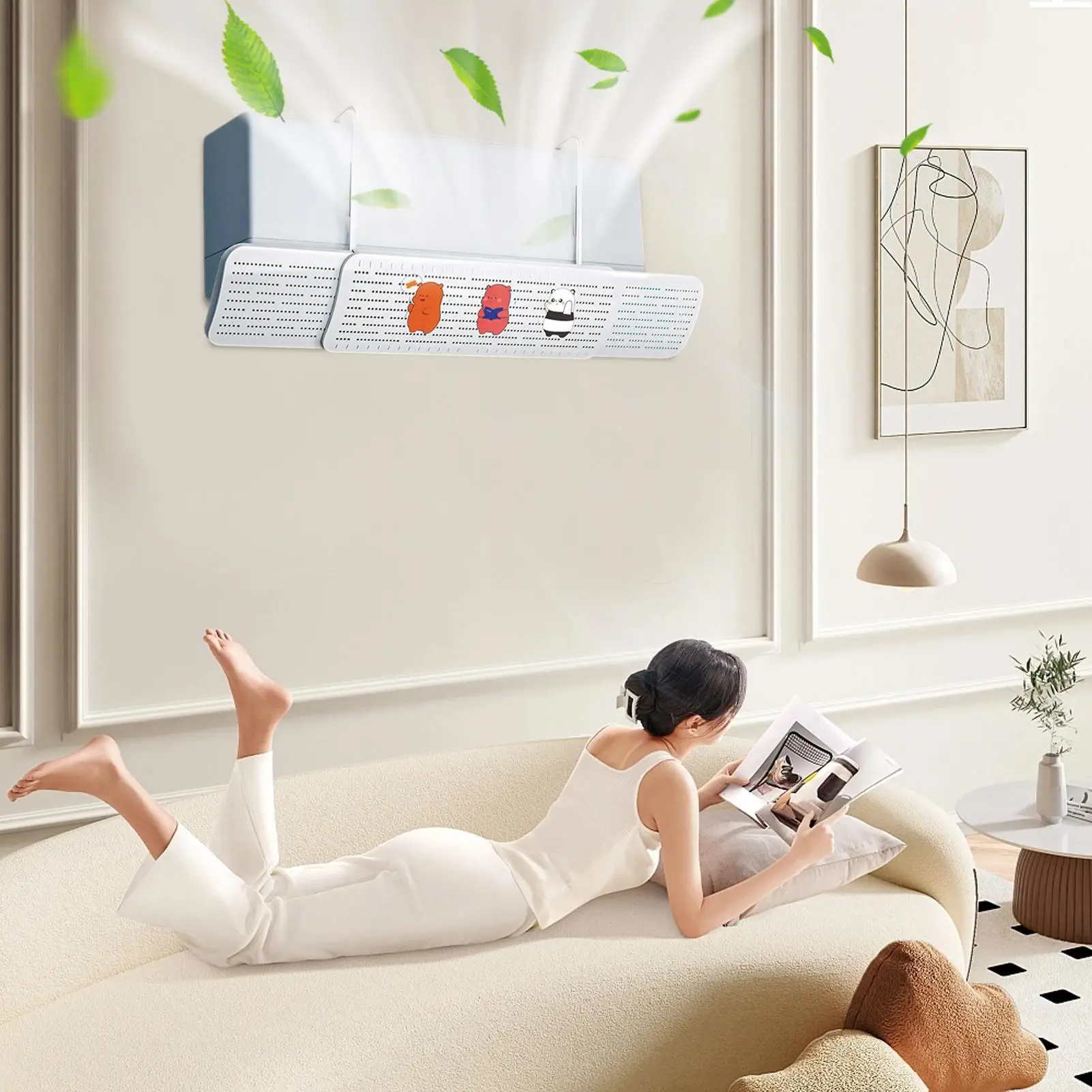 

Дефлектор вентиляционного отверстия кондиционера, защита от прямого обдува, защитный экран кондиционера, вращающийся на 180 градусов, замена блокатора для