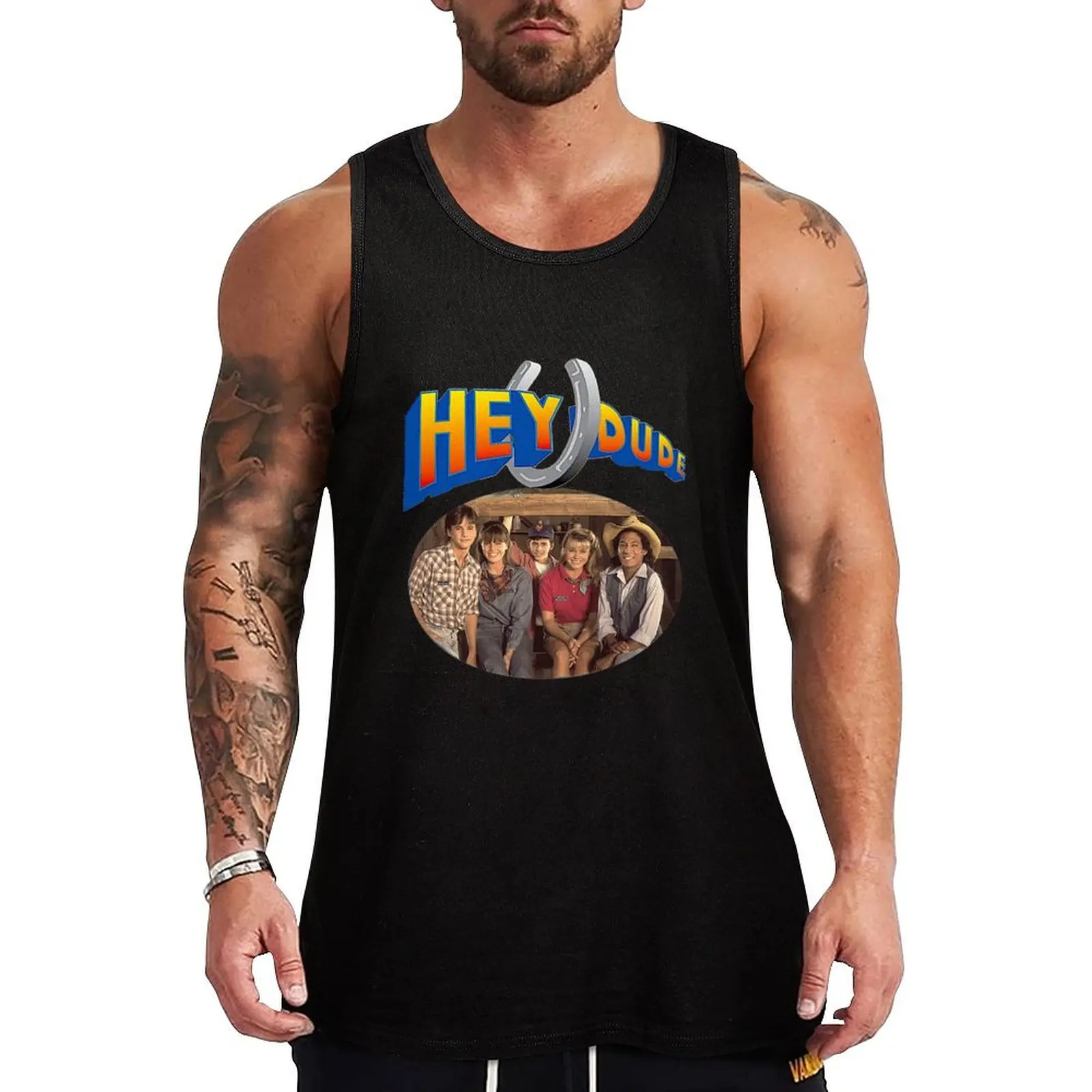 

Hey Dude Tank Top Men's gym articles mens clothing sleeveless gym shirt man fitness Body man