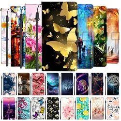Leather Magnetic Cases For Oneplus Nord 2T 5G Wallet Flip Book Cover For One Plus Nord CE3 5G Phone Bags 2 T Cute Painted Fundas