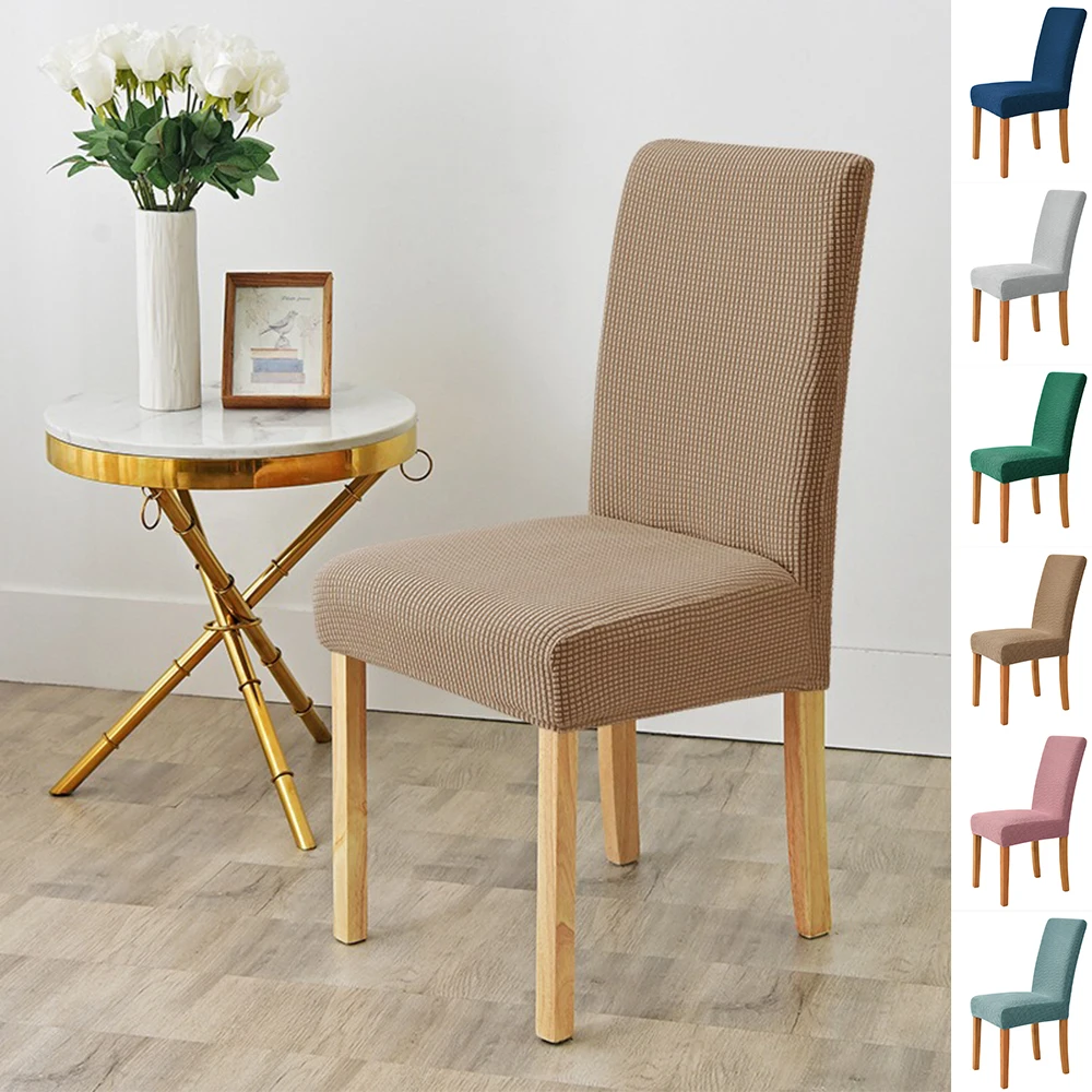 

1PC Elastic Cover for Chair Universal Size Stretch Chair Covers Seat Case Slipcovers for Dining Room Home Chaise De Bar Cuisine