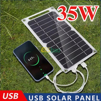 5V 5-35W Sunpower Portable Solar Panel With USB Safe Stabilize Charger For Phone Power Bank Outdoor Camping Home RV Gift Use