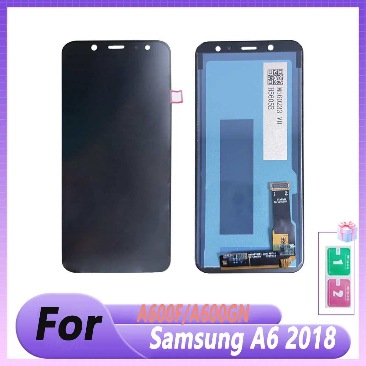 pop-a6-lcd-per-samsung-a6-2018-display-lcd-per-a6-2018-a600f-a600gn-lcd-touch-screen-digitizer-assembly-parti-di-ricambio