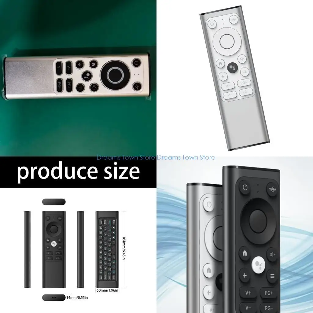 

HX6A Rechargeable Air Voice Remote 2.4G Wireless Featuring Gyro Technology and Double Wireless Mode for Travel and Office