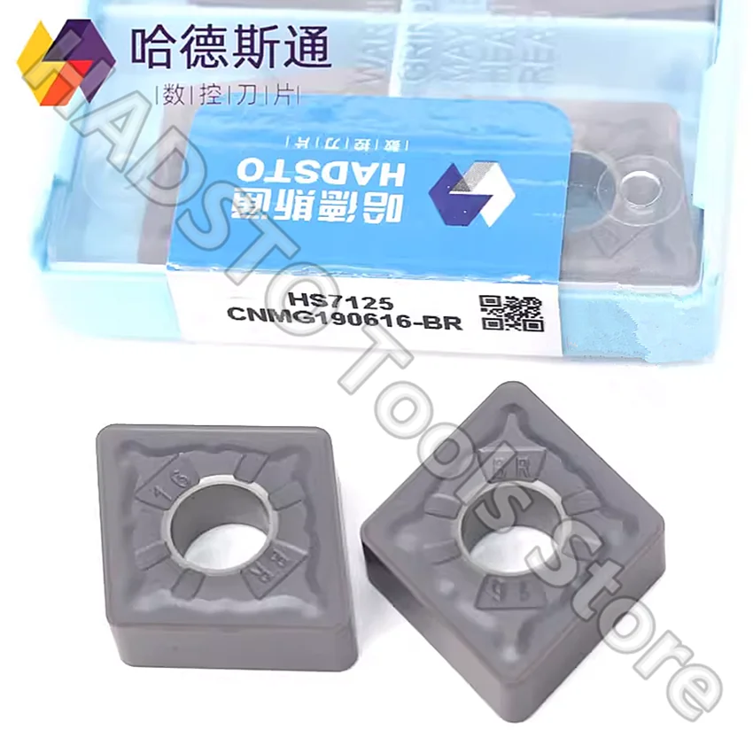 10pcs CNMG190616-BR HS7125 CNMG190616 CNMG644 HADSTO CNC carbide inserts Turning inserts For Steel, Stainless steel, Cast iron