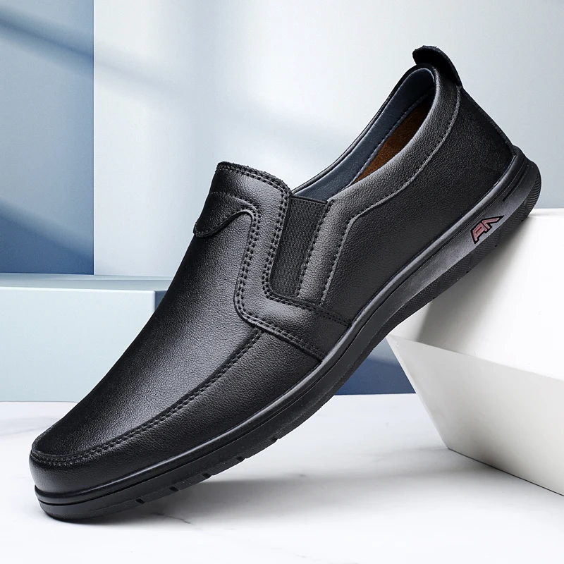 

Men's Vintage Leather Loafers – Summer Slip-On Flats, Retro Driving Shoes, Comfortable Outdoor Casual Moccasins for Mens