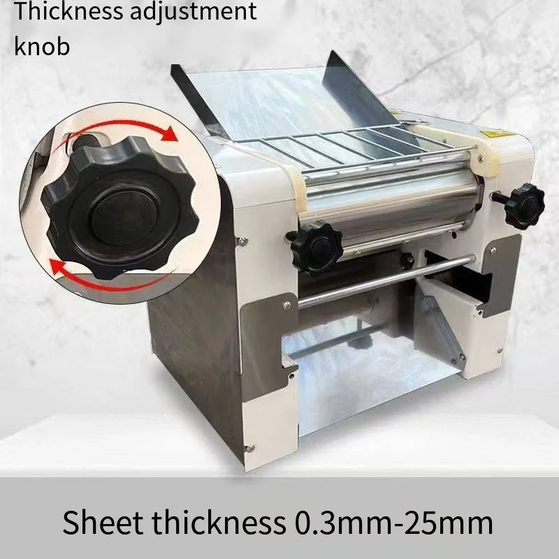 for Commercial Kneading Dumpling Maker Noodle Press Machine Noodle Machine Electric Dough Roller Stainless Steel Desktop Pasta