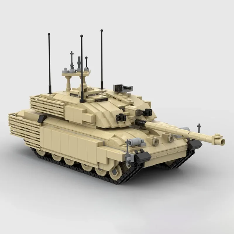 Military Weapon Model Moc Building Bricks Challenger 2 TES Tank Technology Modular Blocks Gifts Christmas Toys DIY Sets Assembly