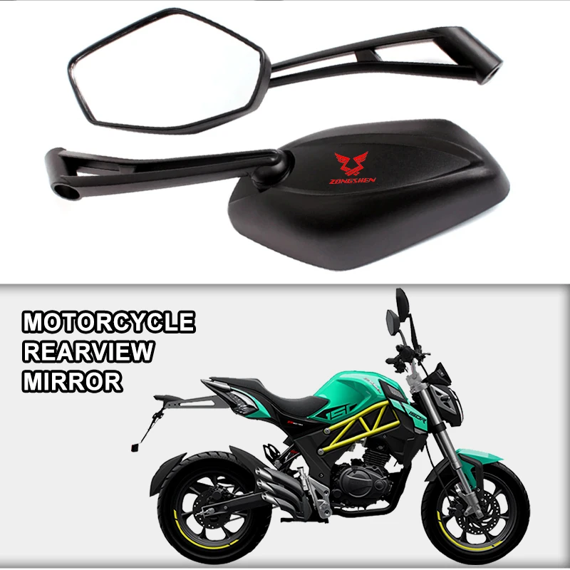 Motorcycle Rearview Mirror Side Mirrors Motorbike ATV Scooter For Zongshen Zong shen RX125 RX500 SR150 ZS150GY CR500 CB250