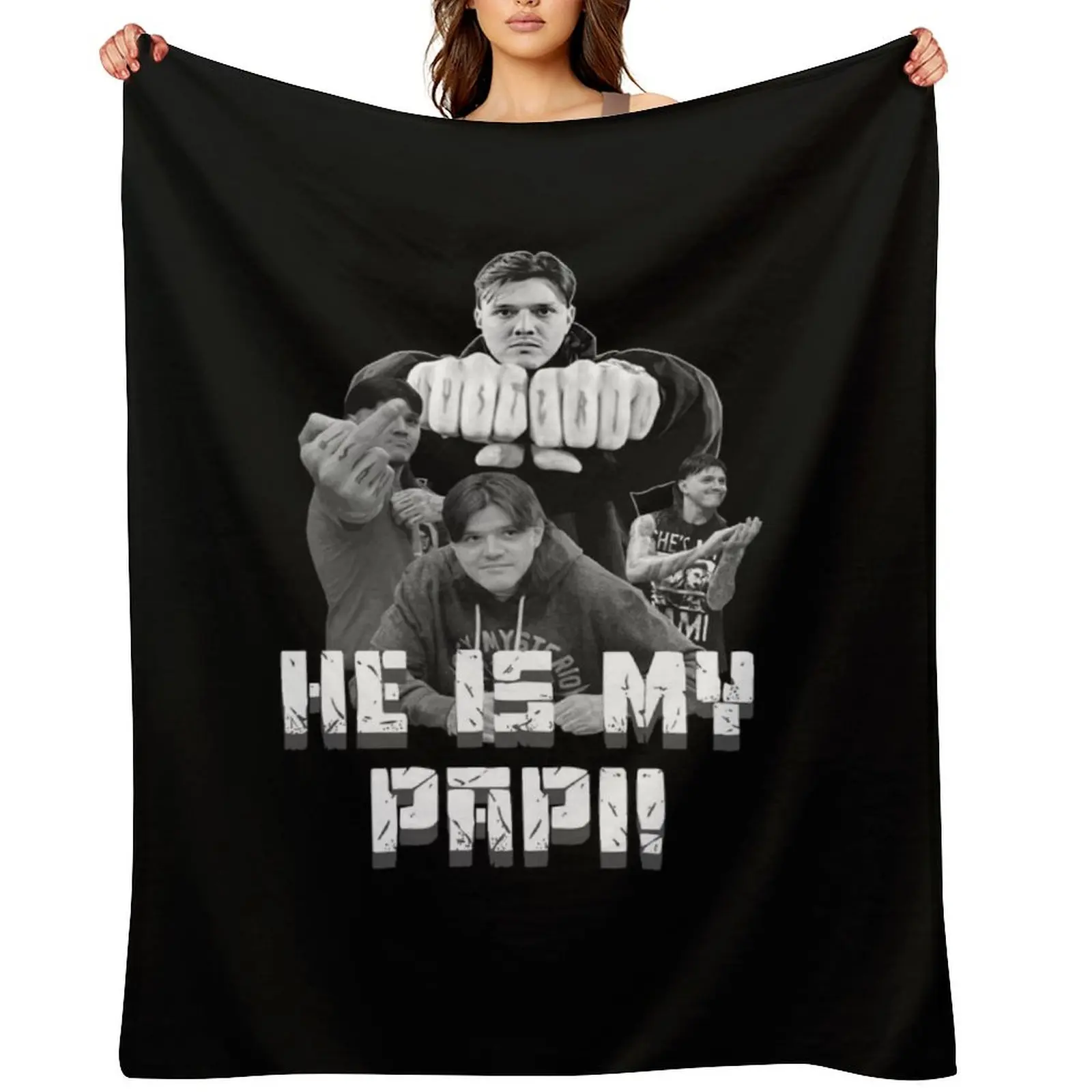 

He is my Papi! - Dominik Mysterio Throw Blanket decorative funny gift Warm Blankets