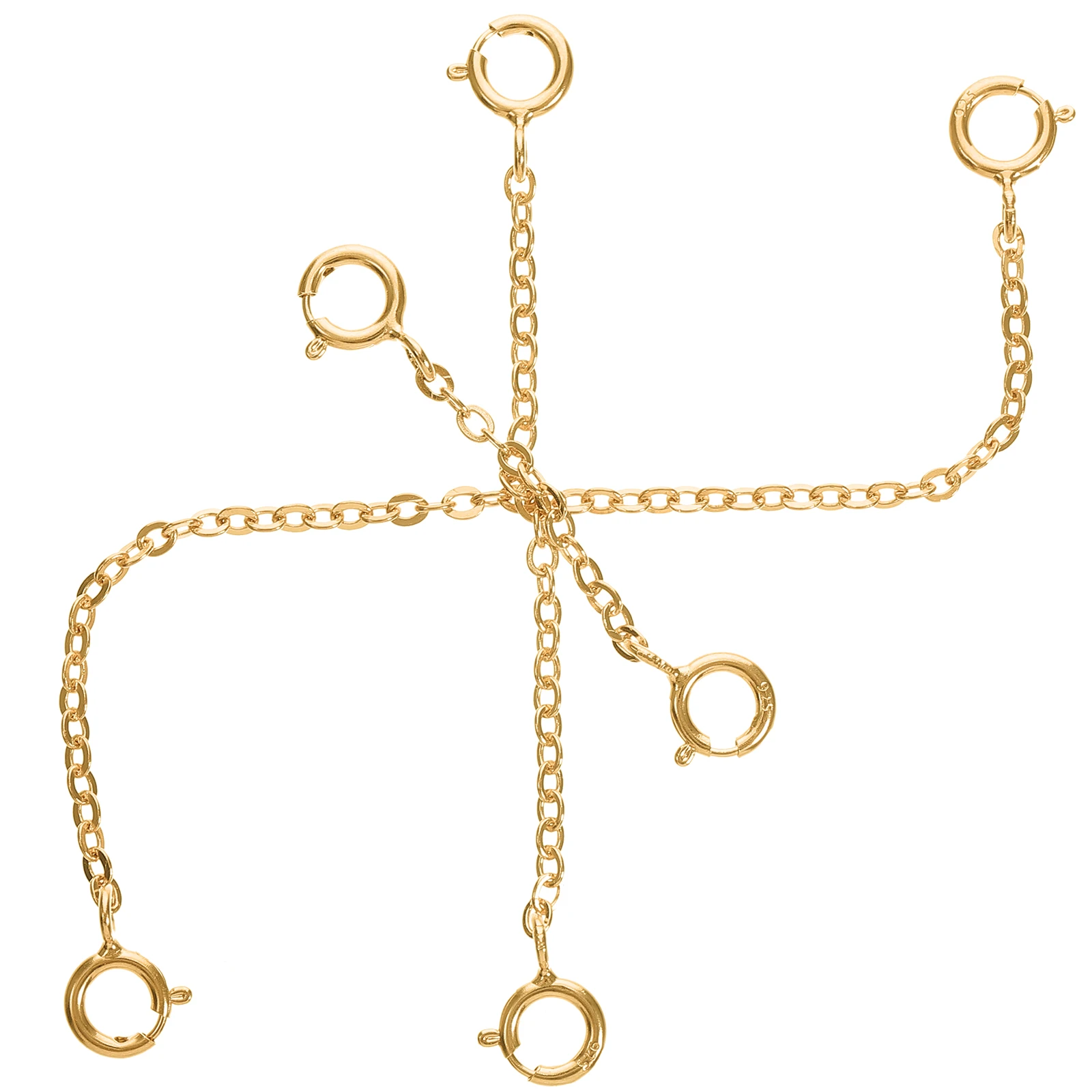 

Charms for Jewelry Making Sterling Silver Extension Chain Necklace Women's Link