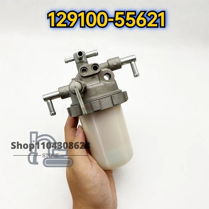 

4 Tubes Oil Water Separator Assembly for Yanmar 94/88 Komatsu 56-7 Excavator 4D84 Fuel Filter Assembly 129100-55621