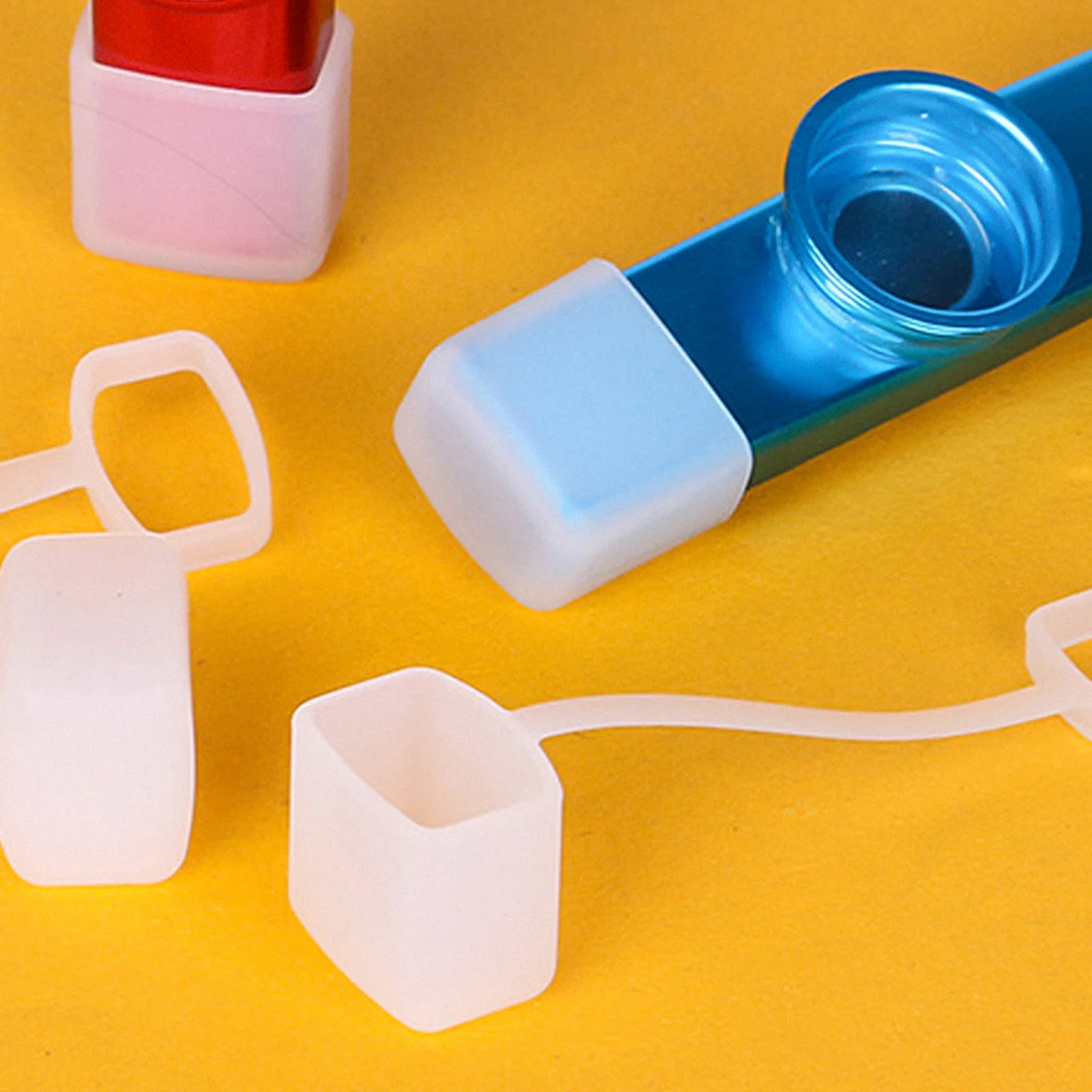 

6pcs Kazoo Protective Cover Instruments Musical Thickened Dust Covers Silicone Reusable Practical Decorative Household