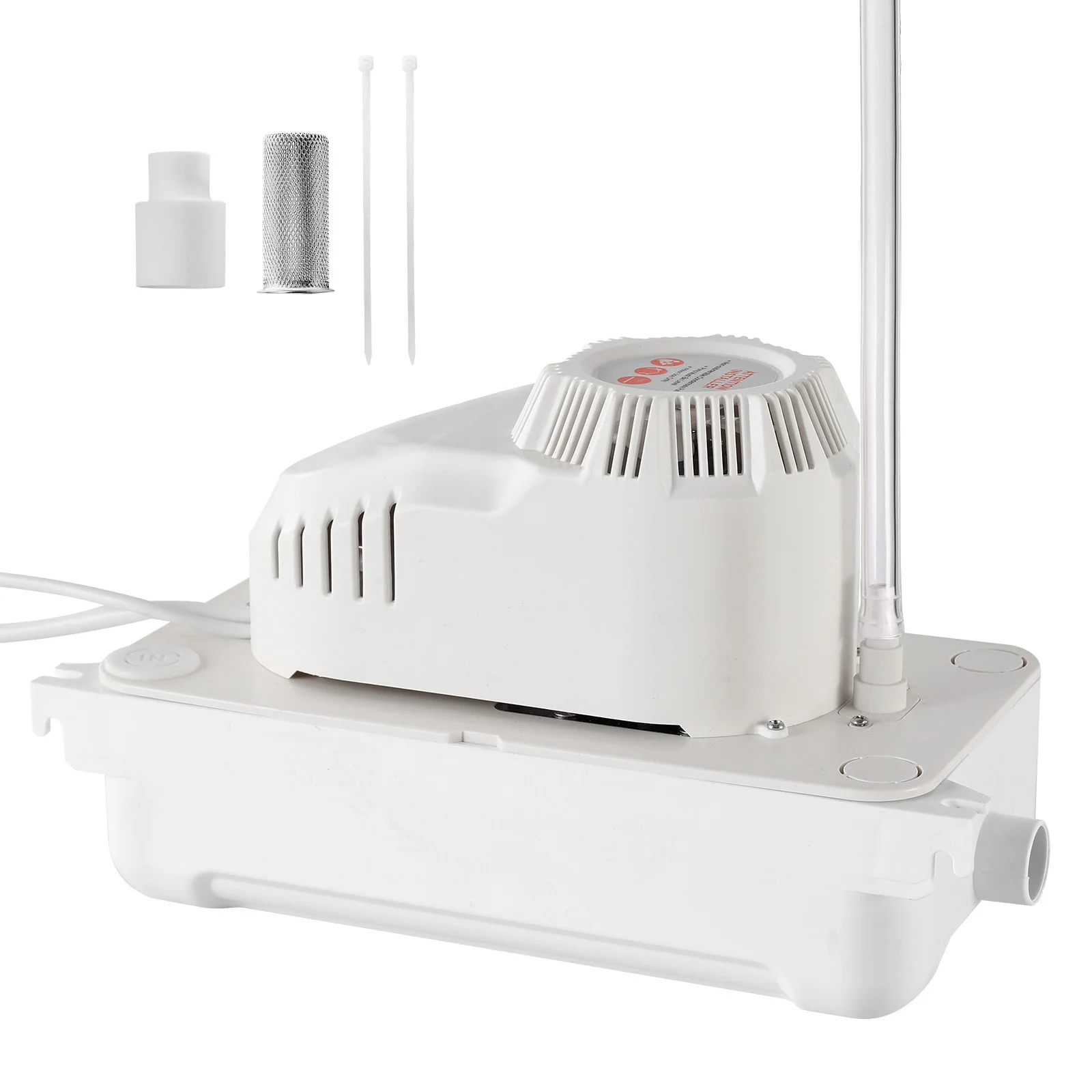 SucceBuy Condensate Pump 1/12 HP 90 GPH 20 ft Lift 115V with Safety Switch 20 ft Tubing for Air Conditioner Dehumidifier Furnace