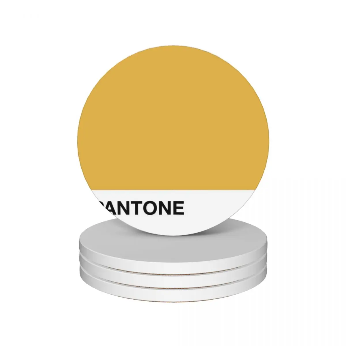 

Pantone 142 Ceramic Coasters (Set of 4) coffee flower Coasters