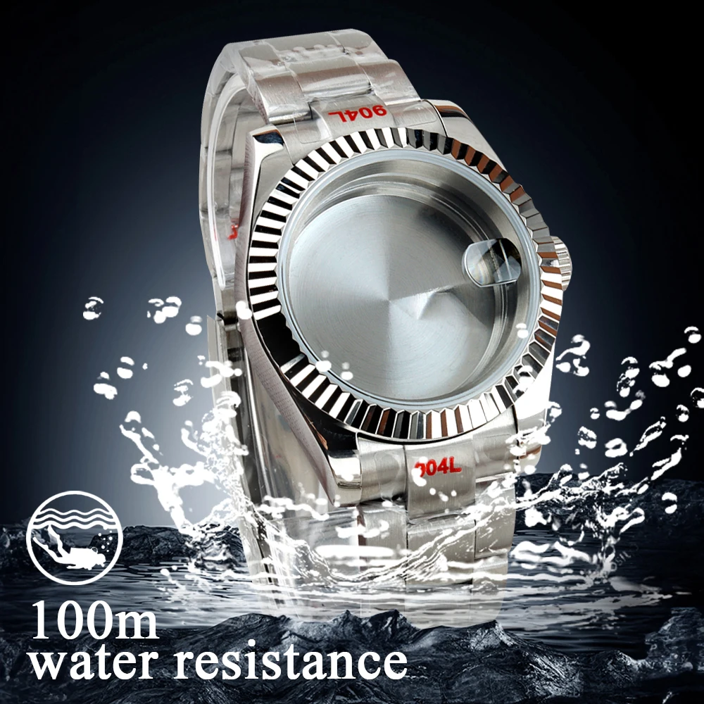 

36mm/39mm Watch Case 20mm Jubilee/Oyster/Presidential Strap 316L Stainless Steel for Datejust NH35 NH36 Movement 28.5mm Dial