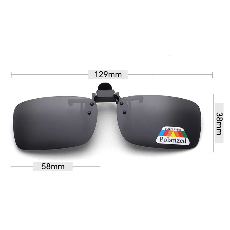 Polarized Flip Up Clip on Sunglasses for Myopia Eyeglasses Fishing Glasses Men Women Photochromic Driving Cycling Goggles Glass