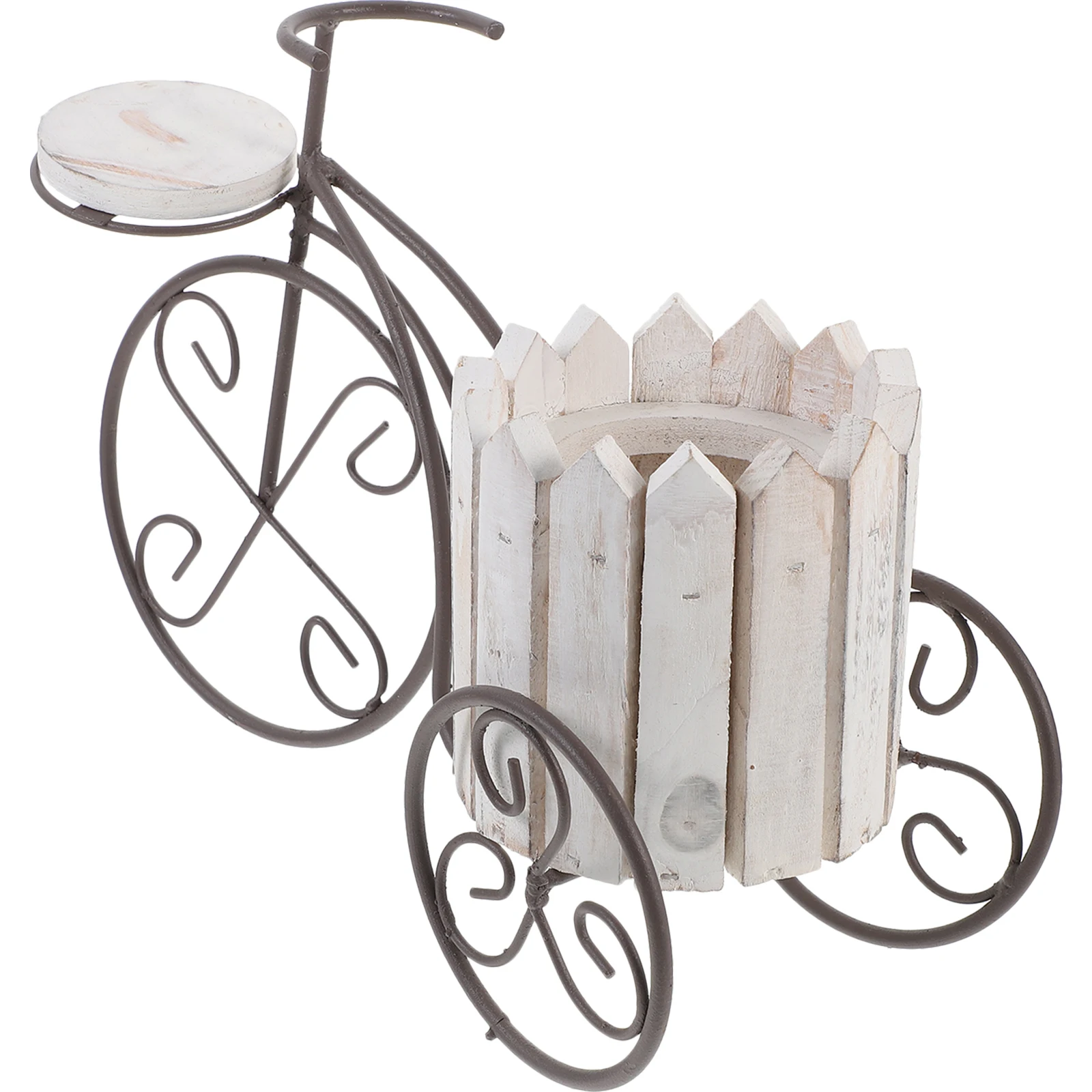 

Flowerpot Stand Rack Basket Plants Holder Yard Iron Metal Home Decor Bike Shape Multi Layer Garden Balcony Patios Storage Random