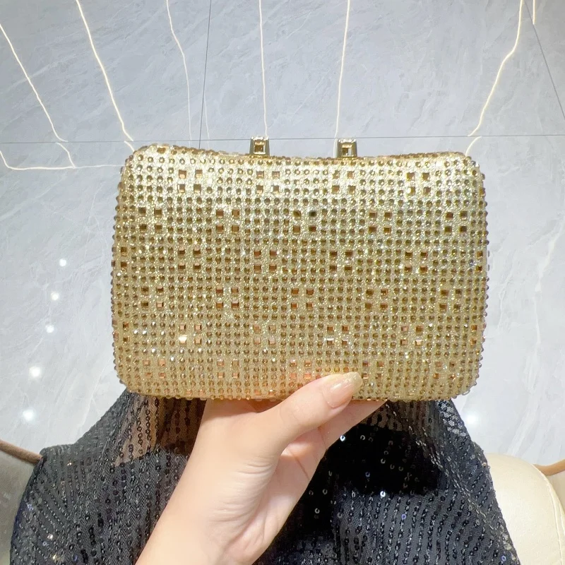 Mooie Mode Vrouwen Bezaaid Diamanten Handtassen Fonkelende Luxe Banket Handtassen Vrouwen Keten Schoudertas Portemonnee Onderarmtas