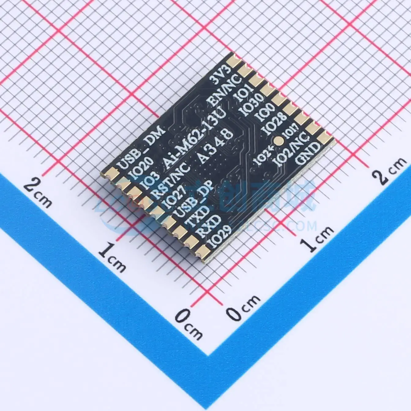 4pcs Ai-M62-13U SMD 18x14mm BL616 I2C UART SPI PWM USB I2S 2.4GHz WiFi Wireless Module for Smart Home System