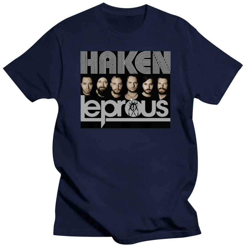 Haken And Leprous T-shirt Tour 2018 mens Black TEE