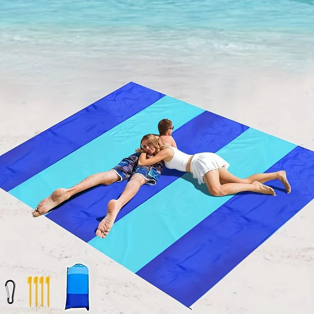 Large Oversized Sandproof Beach Blanket Picnic Beach Blanket Lightweight Beach Mat for Beach Travel Camping Hiking