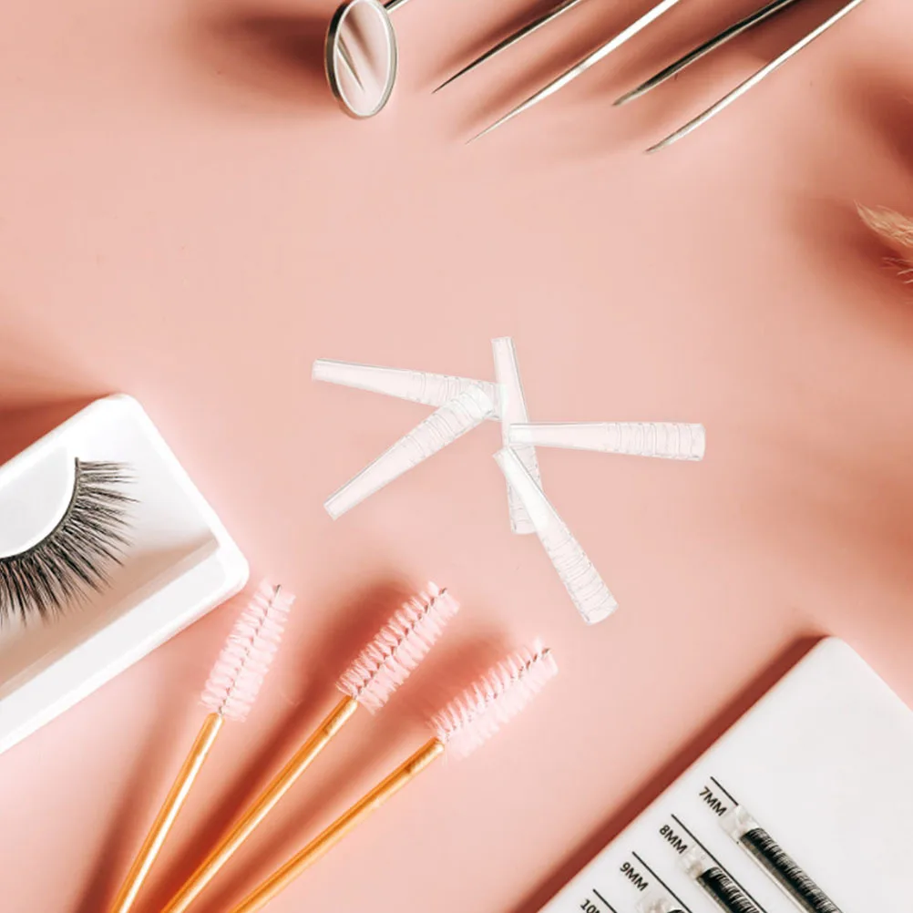 

60Pcs Tweezer Protector Cap Silicone Transparent Eyelash Tweezers Tip Covers Grafting Lash Protective Sleeve Durable Fit