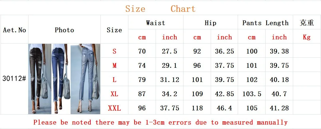 2023 New Pants for Women Fashion Denim Daily Plain Zipper Fly Cutout Ripped Raw Hem Cutout Washed Skinny Jeans