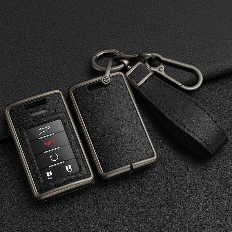 

Metal Car Remote Key Case Cover Shell Fob For Chevrolet C7 Corvette Cadillac CTS ATS 28T CTSV XTS DTS SLS SRX XLS STS Escalade