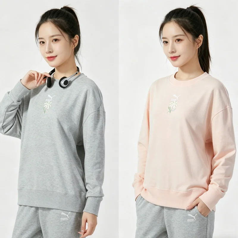 Puma Women Classic Casual Solid Color Hoodie Pullover French Terry Sweatshirt 625808-64 625808-04